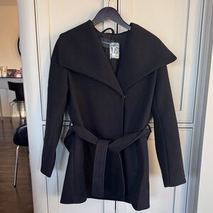 Tahari Black Trench Coat for Women